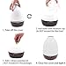 COSSCCI Electric Aroma Diffuser 300ML Essential oil Ultrasonic Aromatherapy Humidifier Auto-off, Mist Humidifier, 7 Color LED lights and Timer Settings, Whisper-Quiet (White)