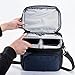 Lunch Box Bag Insulated Lunch Bag Set+7 Pack 3 Compartment Meal Prep Containers