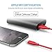 Anker Powerline 1ft Apple MFi Certified Short Lightning to USB Cable Sturdy Charging Cord for iPhone 5/5s/5c 6/6 Plus 6s/6s Plus 7/7 Plus, iPad Mini/Air/Pro iPod Touch(Red)