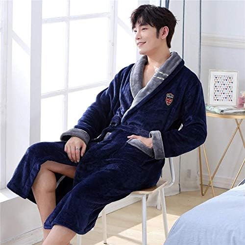 AAJIA Winter Bathrobe Warm Thicken V 