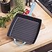 Zelancio Cookware 10-Inch Enameled Cast Iron Square Grill Pan, Perfect for Steak, Grilled Cheese, Paninis and More, Teal