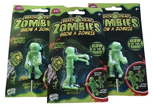 Brain dead zombies (set of 3) - grow a zombie add water…