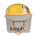 Fluf Zipper Lunch Bag, Organic Cotton (Pumpkin Zip)