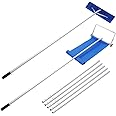 JOSTYLE Roof Snow Rake Removal Tool with 2 Cutting Blade Reach to 24Feet, Upgraded Dual Conversion Head Snow Rake for House R