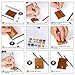 480 Sets Leather Rivets, Kelife Double Cap Rivet Tubular Metal Studs with 3 Pieces Setting Tool Kit for Leather Craft Repairs Decoration(3Sizes and 4 Colors)