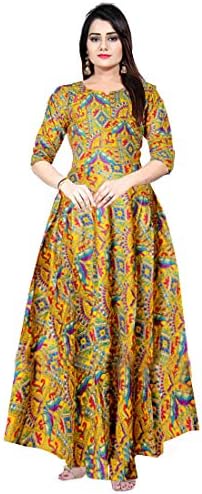 jwf New Rayon Western Ware Gown for Women & Girls
