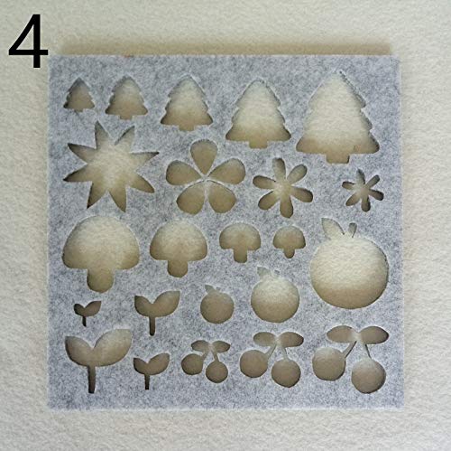 Maslin Felting Making Tools DIY Applique Molds Craft Sewing Accessories Needle Felting Wool Felt Shapes Mold 7 Pcs DIY Package - (Color: 7pcs) - Thumbnail 6