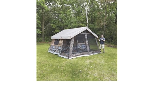 Timber Ridge 8 Man Log Cabin Tent Amazon Ca Sports Outdoors