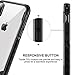 DAUPIN for iPhone Xs Case iPhone X Clear Case Protective Heavy Duty TPU Shatterproof Bumper Edges Crystal Clear Hard PC Back Cover for Apple iPhone Xs/X Black+Clear