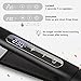 Huachi Professional Hair Straightener Travel Flat Irons for Hair Dual Voltage 110V- 220V, Portable Slim Hair Irons with Titanium Plates Touch Screen Feature, Instant Heat Up, Black, 1 inch…