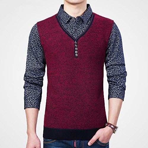 HCTOO Men's Soft Warm Sweatshirt Knitted Casual Shirts For Men–RL