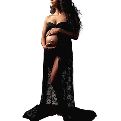 Umstandskleid, Sannysis Damen Schwangere Fotografie langes Kleid Schwangere Kleidung Fotoshooting Schwangere Kleid Shooting S