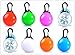 TLT LED Clip-on Safety Light Colorful Collar Light Keychain Light LED027, Pack of 8, Assorted Colors