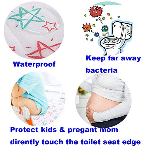20 Packs XL Toilet Seat Covers -Disposable Full Cover Travel Potty Shields for Adult, The Pregnant, Kids Potty Training- Individually Wrapped Portable