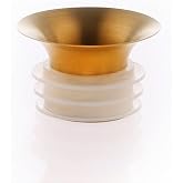 MAYU Golden Pouring Spout Designed for Mayu Swirl Structured Water Carafe | Smooth, spill-free pouring, golden stainless steel &amp; silicone seal, dishwasher safe, modern minimalist design