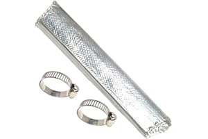 Parking Heater Exhaust Wrap, Diesel Air Heater Insulation Hose Kit with Aluminum Foil Fiberglass Lagging for Webasto For Eber