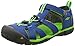 KEEN Unisex Seacamp II CNX Sandal, True Blue/Jasmine Green, 11 M US Little Kid