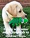 Crocodile Sensory Dog Toy Natural Rubber (Latex), Lead-Free & Chemical-Free, Handpainted, Soft & Squeak