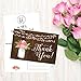 Hadley Designs - Modern Cute Flower Matte Blank Thank You Note Card Stationery For Wedding, Bridesmaid Bridal or Baby Shower, Teachers, Appreciation, Religious, Business - (4 x 6) - 50 Set