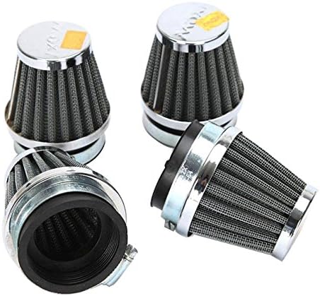 DANHUACHEN 4pcs Motorcycle Air Filter Universal 50mm Pod Filters Cleaner for Honda Yamaha Suzuki Kawasaki