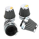 INNOGLOW 4pcs Motorcycle Air Filter Universal 50mm Pod Filters Cleaner for Honda Yamaha Suzuki Kawasaki