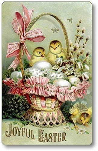 Fairy Freckles Studios Item 735 Vintage Victorian Style Easter Plaque