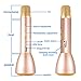 Portable Wireless Microphone and Speaker, Monodeal K088 Blutooth 4.1 Handheld Wireless Microphone Karaoke For Smule Sing,Youtube, IPhone Android Smartphone and PC - Golden