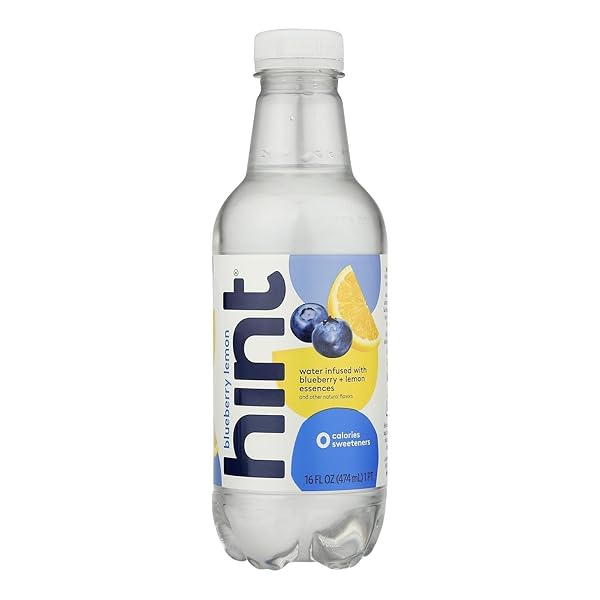 HINT, BLUEBERRY LEMON WATER, 16 FL OZ