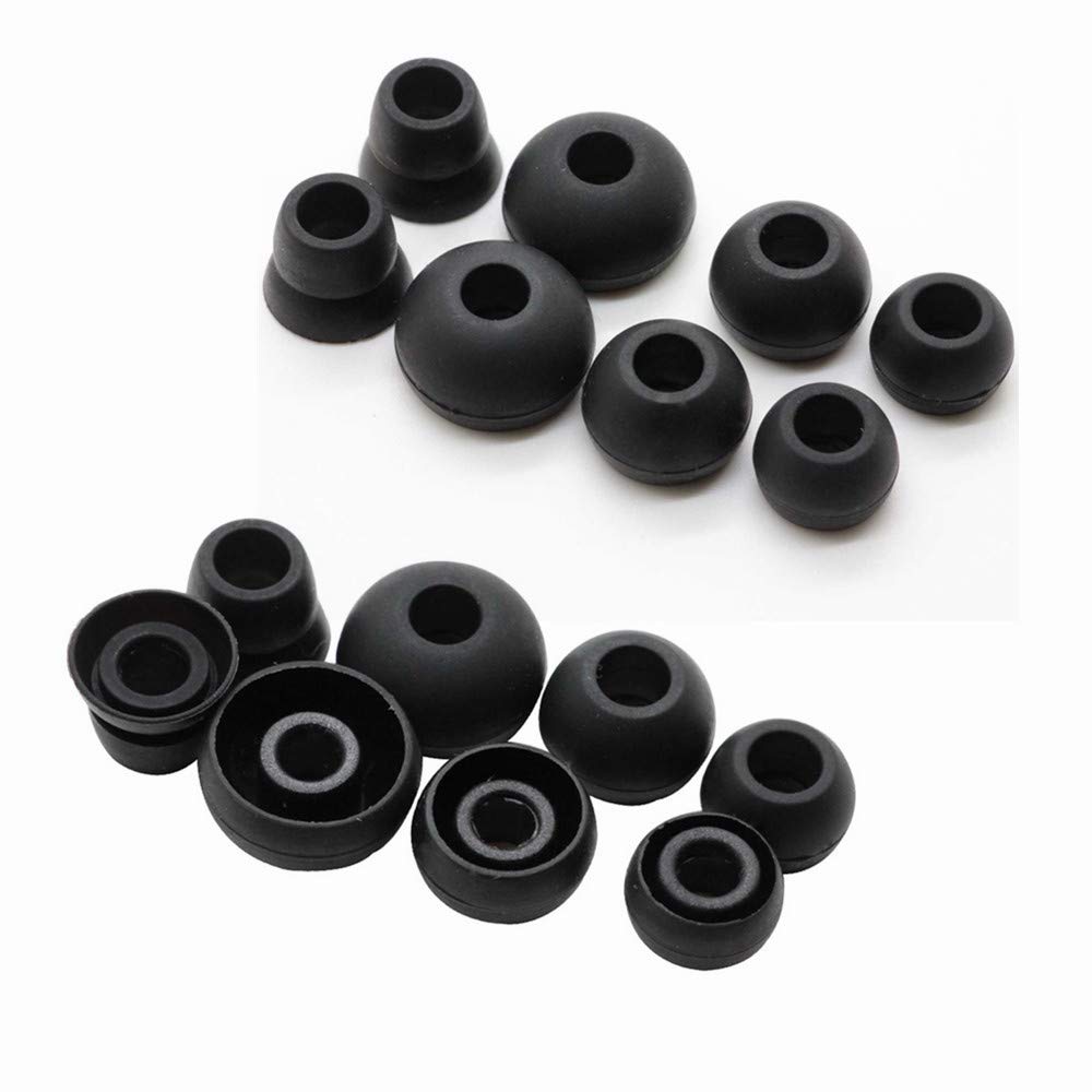 Rhinenet Replacement Ear Tips Earbuds For Powerbeats 2 & For Powerbeats 3 Earphones Silicone Eargels Earpieces Also fit 5.5-6.5mm Nozzle wireless and wired in-ear earphones. Set 8 Pairs