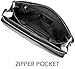 Genuine Leather Wallet Clutch Pouch Handbag Wrist Bag For Mens Business Professional Traveller Students Bag Comes With Zip Strap