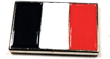 En Metal Emaille Motif Drapeau Francais Tricolore Cyan Magenta