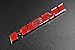 LZLRUN 2pcs Red B186 HEMI Emblem Decal Badge Sticker Dodge Charger Ram 1500 Challenger Jeep Grand Cherokee