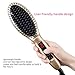 Gisala Metal Ceramic Heater Hair Straightening Brush,Auto Lock,Anti Scald,Zero Damage,Adjustable Temperature,Instant Heat Up Professional Hair Straightener(Golden)