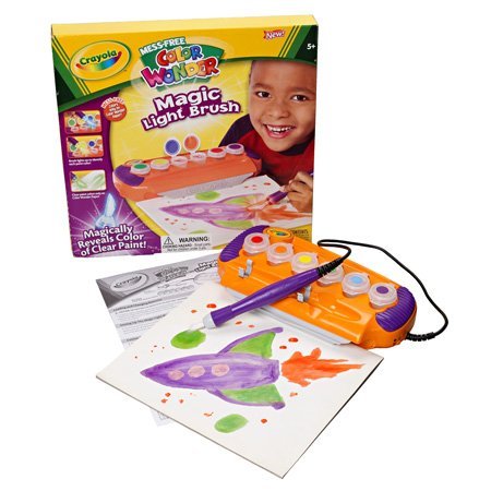 Crayola Mess Free Color Wonder Magic Light Brush Kit Includes: 6 Classic colors + 6 Tropical colors & Pad