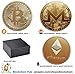 Future BuyZ Gold Plated Bitcoin Coin BTC Token Miner Cryptocurrency Commemorative Collection Limited Edition with Case Box (1 PC w/Gift Box)