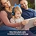 iClever [Upgrade] HS01 Kids Headphones with Mic, Cat Ear Hello Kitty Headphones for Kids Boys Girls, Adjustable 85/94dB Volume Limit, Childrens Headphones for School/Tablet, Blue