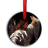 St. Gabriel The Archangel Glass Ornament - Traditional Catholic & Christian Christmas Decor, Religious Decorative Hanging Ornaments for Tree - Nativity, Faith