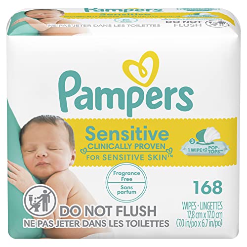 Pampers Sensitive Water Based Hypoallergenic and Unscented Baby Wipes