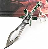 DOTA2 Butterfly Sword Weapon Figure Keyring Keychain Accessory Cosplay Toy Metal