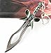DOTA2 Butterfly Sword Weapon Figure Keyring Keychain Accessory Cosplay Toy Metal