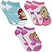 Disney 9 Pairs Girls’ Princess No Show Socks Kids Toddlers Shoe Size 7-10 Bulk Lot Set