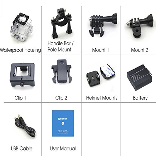 2 Waterproof+Camcorder+170%25C2%25B0Wide+Angle+Rechargeable+Batteries