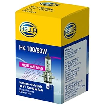 HELLA H4 100/80W High Wattage Bulb, 12V