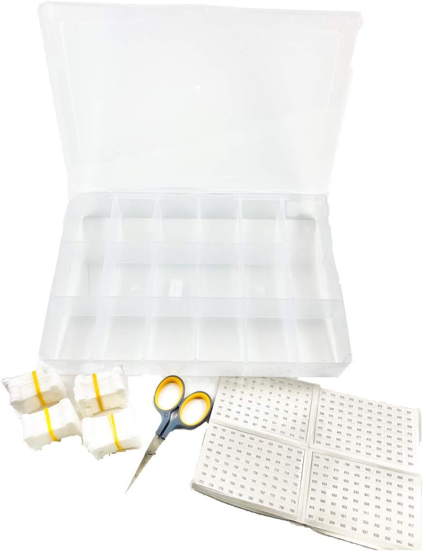 Embroidery Floss Thread Organizer Kit 17 Compartment Box