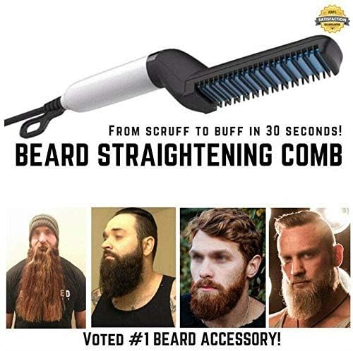 Electric Hair Comb, Quick Beard Straightener Styling Comb Hair Curlers, Hair Straightener, Magic Massage Comb Beard Straightener Multi-functional