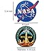 Lightbird NASA Space Patches 6 Pieces, Embroidered Iron. On/Sew On Space Patches,US Flag Patch (Iron. on/Heat Transfer Backing)