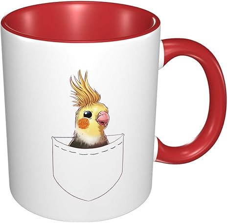 Amazon Co Jp ポケットオカメインコオウム コーヒーカップ マグ おしゃれ マグカップ 人気 水筒 創意 シェラカップ 高温耐性 カップ ミルクカップ ドリンクカップ ジュースカップ 陶器製 大容量 330ml ホーム キッチン