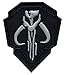 Mandalorian Mythosaur Skull Crest Shield Tactical Morale Hook Side Velcro Compatible Patch