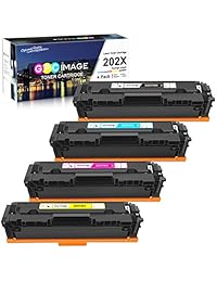GPC - Cartucho de tóner compatible con impresora Laserjet Pro MFP M281fdw M254dw M281cdw M281 M281dw M281dw M280nw (negro, cian, magenta y amarillo)