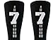 ChalkTalkSPORTS Custom Team Number Socks - Adult Athletic Performance - Black - 77